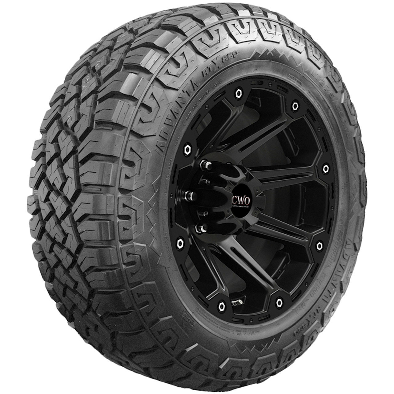 35x12.50R18LT Advanta RTX-850 128Q LRF Black Wall Tire