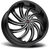 Ignite G04 Flame 20x8.5 5x112/5x115 +35mm Black/Milled Wheel Rim 20" Inch G0408550235GBML