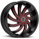 Ignite G04 Flame 20x8.5 5x112/5x115 +35mm Black/Milled Wheel Rim 20" Inch G0408550235GBML