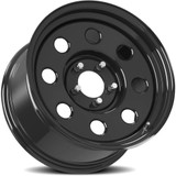 Vision 85 Soft 8 15x7 5x5.5" -6mm Gloss Black Wheel Rim 15" Inch 85H5785NS