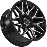 Vision 305 Rekluse 20x10 6x135 -25mm Black/Machined Wheel Rim 20" Inch 305-20036GBMF-25