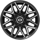Vision 305 Rekluse 20x10 8x170 -25mm Black/Machined Wheel Rim 20" Inch 305-20070GBMF-25