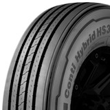 245/70R19.5 Continental Hybrid HS3 136/134M LRH Black Wall Tire 05111130000