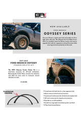 Body Armor Odyssey Series Fender Delete For 2021-2023 Ford Bronco FB-5100