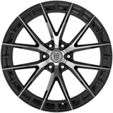 TIS 504MB 22x10 6x5.5" +24mm Black/Machined Wheel Rim 22" Inch 504MB-2208324