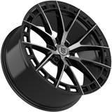 TIS 504MB 22x10 6x135 +24mm Black/Machined Wheel Rim 22" Inch 504MB-2206324