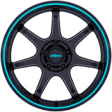 Rotiform RC208 BPU 18x9.5 5x120 +38mm Black/Teal Wheel Rim 18" Inch RC208BL18955238