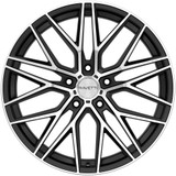 Ravetti M16 20x10.5 5x4.5" +42mm Black/Machined Wheel Rim 20" Inch RAV-M16-21565FM
