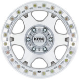 KMC KM238 VI Beadlock 17x9 5x5" -12mm Machined Wheel Rim 17" Inch KM238DX17905012N
