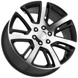 Factory Reproductions FR48 24x10 6x5.5" +31mm Black/Machined Wheel Rim 24" Inch 48410316507