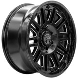 Thret Off-Road 701 Storm 18x9 6x5.5" -12mm Black/Milled Wheel Rim 18" Inch 701AD-1890U-12