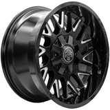 Thret Off-Road 803 Revolver 18x9 6x135/6x5.5" +18 Black/Milled Wheel Rim 18 Inch 803AD-1890TU18