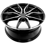 Kalon 102 Cypher 17x8 5x4.5" +35mm Black/Machined Wheel Rim 17" Inch 102AB-1780F35