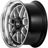 Ridler 611 18x8 5x5" +0mm Black/Milled Wheel Rim 18" Inch 611-8873GBMD