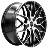Kalon 203 Blitz 18x8 5x108/5x115 +40mm Black/Machined Wheel Rim 18" Inch 203AB-1880CG40