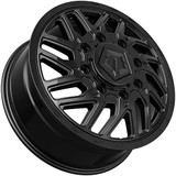 TIS 544B Dually Front 17x6.5 8x210 +129mm Gloss Black Wheel Rim 17" Inch 544B-76599FS