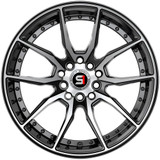 Spec-1 SP-77 16x8 4x100/4x4.5" +20mm Black/Machined Wheel Rim 16" Inch SP-77168920BM