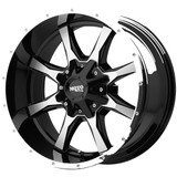 Moto Metal MO970 18x10 6x135/6x5.5" -24mm Black/Machined Wheel Rim 18" Inch MO97081067324N