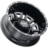 Set of 4-17" Inch Ultra Hunter Dually 8x6.5" Black/Milled Wheels Rims 003-7681BM-4