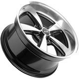 Ridler 652 17x7 5x4.5" +0mm Black/Machined Wheel Rim 17" Inch 652-7765GBD