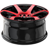Spec-1 SPT-32 17x8 5x4.5"/5x120 +42mm Black/Red Wheel Rim 17" Inch SPT-321783842BMR