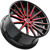 Spec-1 SP-69 17x7.5 5x4.5"/5x120 +42mm Black/Red Wheel Rim 17" Inch SP-6917753842BMR