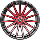 Spec-1 SP-69 17x7.5 5x4.5"/5x120 +42mm Black/Red Wheel Rim 17" Inch SP-6917753842BMR