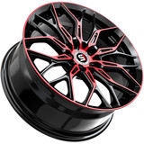 Spec-1 SP-57 17x7.5 5x108/5x4.5" +42mm Black/Red Wheel Rim 17" Inch SP-5717753242BMR