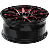 Spec-1 SP-59 17x7.5 5x108/5x4.5" +42mm Black/Red Wheel Rim 17" Inch SP-5917753242BMR