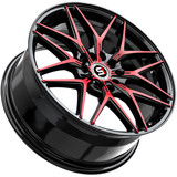 Spec-1 SP-60 17x7.5 4x100/4x4.5" +42mm Black/Red Wheel Rim 17" Inch SP-601775942BMR