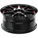 Spec-1 SP-67 17x7 5x100/5x4.5" +42mm Black/Red Wheel Rim 17" Inch SP-671772342GBRL