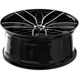 Spec-1 SP-61 17x8 5x112/5x4.5" +42mm Black/Machined Wheel Rim 17" Inch SP-611783642BM