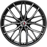 Spec-1 SP-61 17x8 5x100/5x4.5" +42mm Black/Machined Wheel Rim 17" Inch SP-611782342BM
