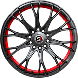 Spec-1 SP-59 18x8 4x100/4x4.5" +38mm Black/Red Undercut Wheel Rim 18" Inch SP-59188938GBRU
