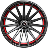 Spec-1 SP-69 17x7.5 5x100/5x4.5" +42mm Black/Red Undercut Wheel Rim 17" Inch SP-6917752342GBRU