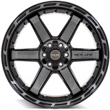 4Play Gen3 4P63 22x10 5x5"/5x5.5" -18mm Black/Tint Wheel Rim 22" Inch 4P63-22100-5D55-18BBT