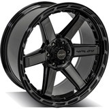 4Play Gen3 4P63 22x10 5x5"/5x5.5" -18mm Black/Tint Wheel Rim 22" Inch 4P63-22100-5D55-18BBT