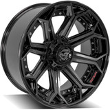 4Play Gen2 4P80R 20x9 6x5.5"/6x135 +0mm Black/Tint Wheel Rim 20" Inch 4P80R-20090-6D55-0BBT