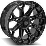 4Play Gen3 4P83 24x10 6x135/6x5.5" +18mm Black/Tint Wheel Rim 24" Inch 4P83-24100-6D55-18BBT