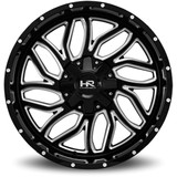 HardRock H707 Destroyer 22x10 8x170 -25mm Black/Milled Wheel Rim 22" Inch H707-221070125GBM