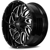 HardRock H707 Destroyer 20x10 5x5.5"/5x150 -19mm Black/Milled Wheel Rim 20" Inch H707-201097119GBM