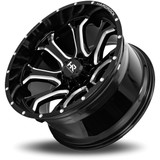 HardRock H505 BloodShot Xposed 24x14 8x170 -76mm Black/Milled Wheel Rim 24" Inch H505-241470176BM