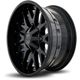 HardRock H700 Affliction 20x12 5x5.5"/5x150 -44mm Gloss Black Wheel Rim 20" Inch H700-201297144GB