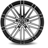 Curva Flow Forged CFF50 20x9 5x115 +15mm Black/Machined Wheel Rim 20" Inch CFF50-20901151571BMF