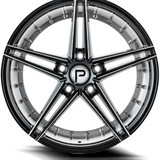 Pinnacle Savage 19x8.5 5x4.5" +35mm Black/Machined Undercut Wheel Rim 19" Inch P2061985545-35GBIM