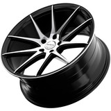 Ravetti M11 22x9 5x115 +15mm Black/Machined Wheel Rim 22" Inch RAV-M11-22964FM