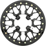 Vision UTV Storm Forged Beadlock 15x7 5x4.5" Black/Milled Wheel Rim 15" Inch 346BL157545BMS54