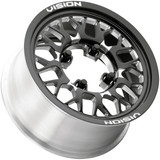 Vision UTV 346 Storm Forged 15x7 4x136 +38mm Black/Milled Wheel Rim 15" Inch 346-157136BMS54