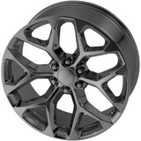 Strada Replicas R176 Snowflake 24x10 6x5.5" +31mm Dark PVD Wheel Rim 24" Inch R176-463931BC