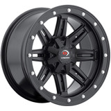 Vision UTV 550 12x7 4x115 +2.5mm Matte Black Wheel Rim 12" Inch 550-127115MB4